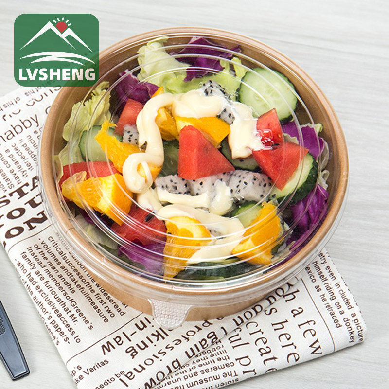 Mangkuk salad dengan penutup untuk salad segar