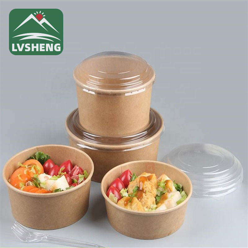 Kotak Kertas Salad Kraft Kalis air